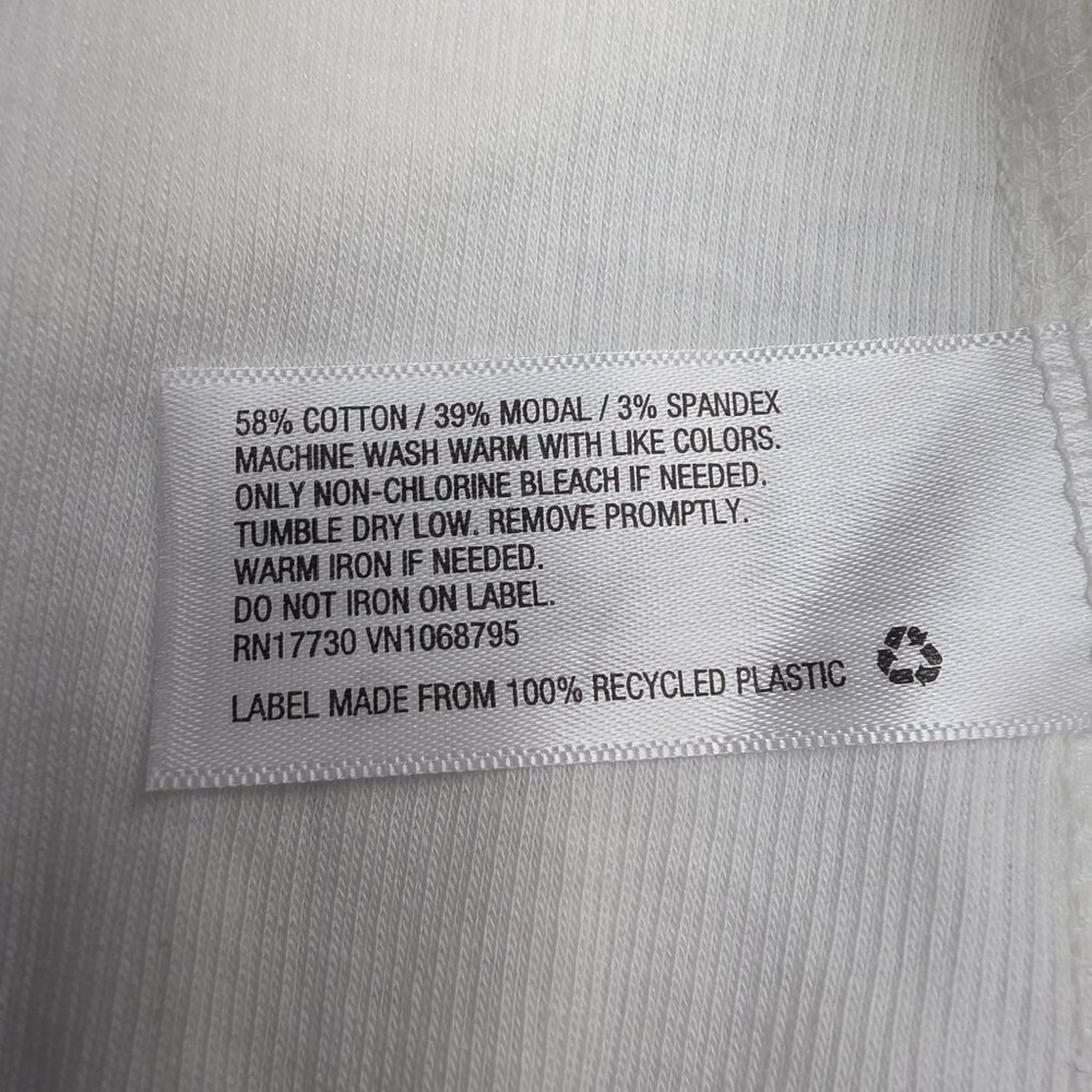 A New Day Shirt Womens 3X White Long Sleeve V-Neck Soft Stretch Plus Top Modal - Picture 8 of 12
